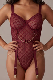 Damen-Body – WILD Bordeaux