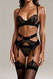 Ensemble lingerie quatre pièces - SAVAGE